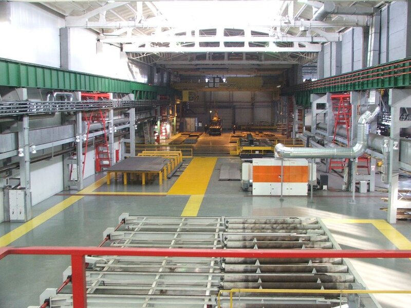 Sandblasting line conveyor system
