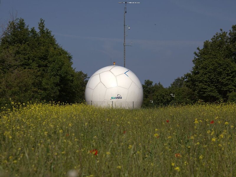 Satellite ground station radome