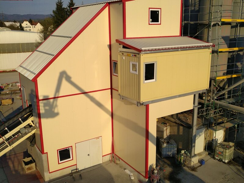 Concrete mixer acoustic cabin 