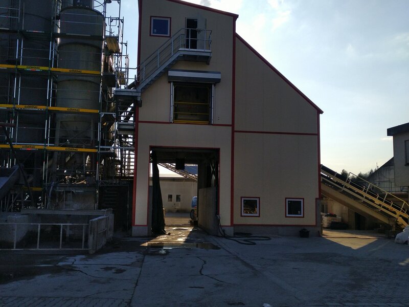 Concrete mixer acoustic cabin 