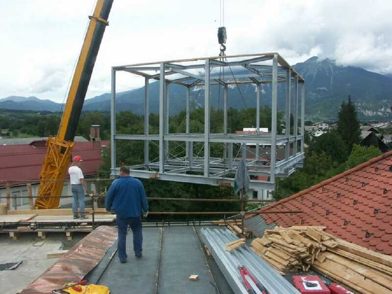 Rooftop observatory support structure