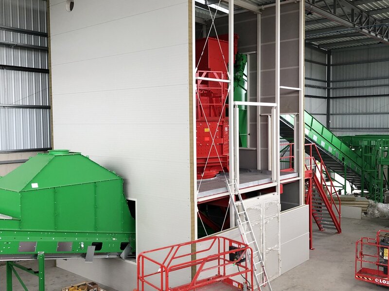 Shredder noise enclosure (FR)