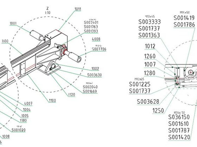 Sandblasting line conveyor system