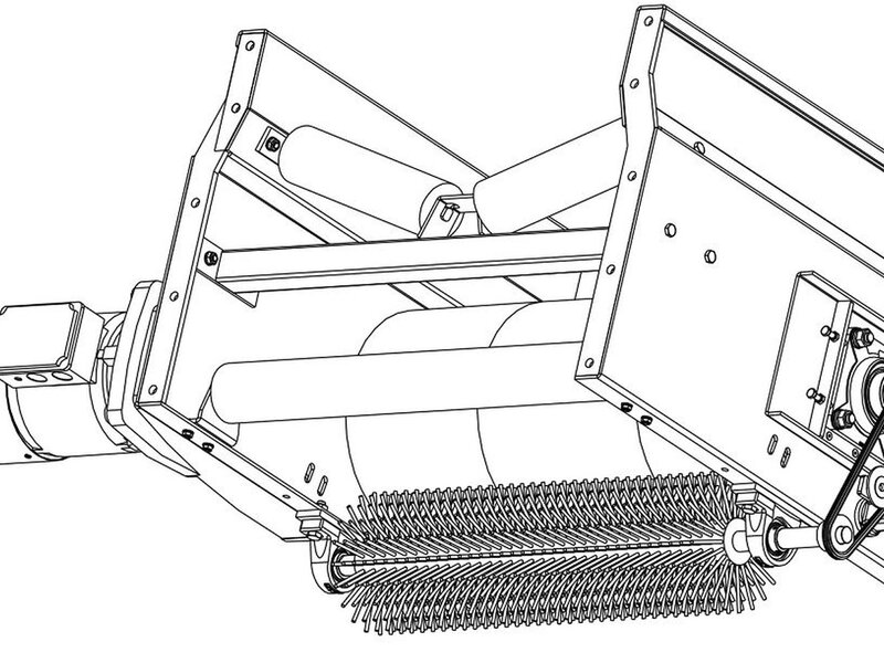 Heavy-fraction belt conveyor set