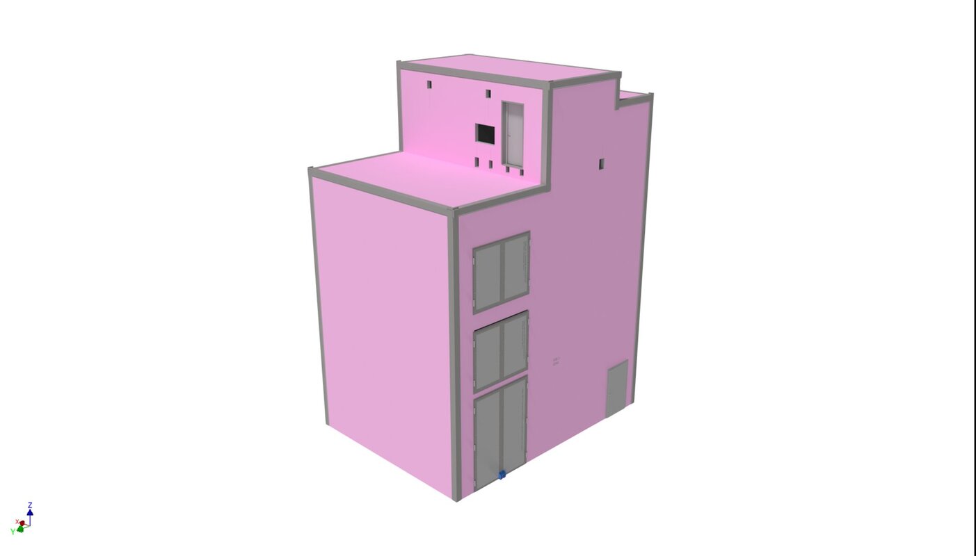 Shredder noise enclosure (SE)